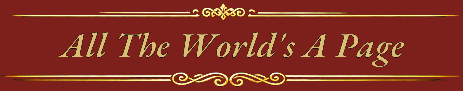Golden Quill Publications-All The World's A Page